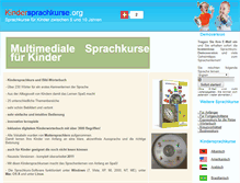 Tablet Screenshot of kindersprachkurse.org